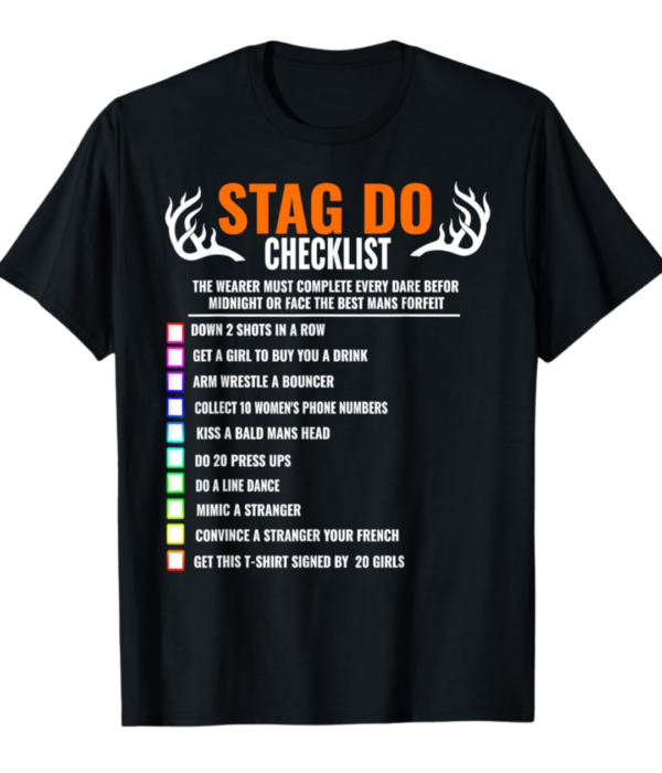 STAG DO CHECK LIST T-Shirt