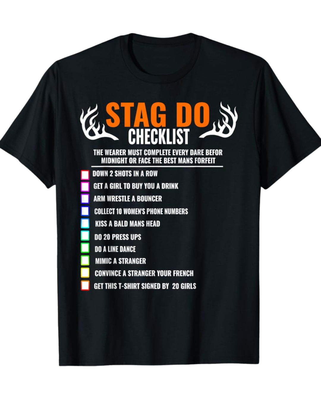 STAG DO CHECK LIST T-Shirt